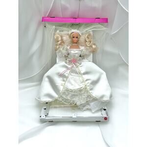 Barbie Dream Bride 1991 #1623 Vintage Satin Lace Wedding Dress Outfit